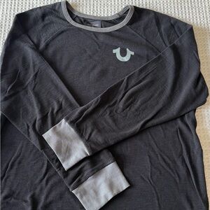 True Religion Charcoal Long Sleeve Tee